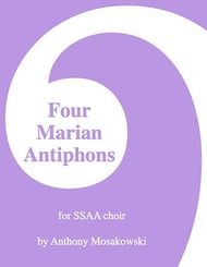 Four Marian Antiphons SSAA choral sheet music cover Thumbnail